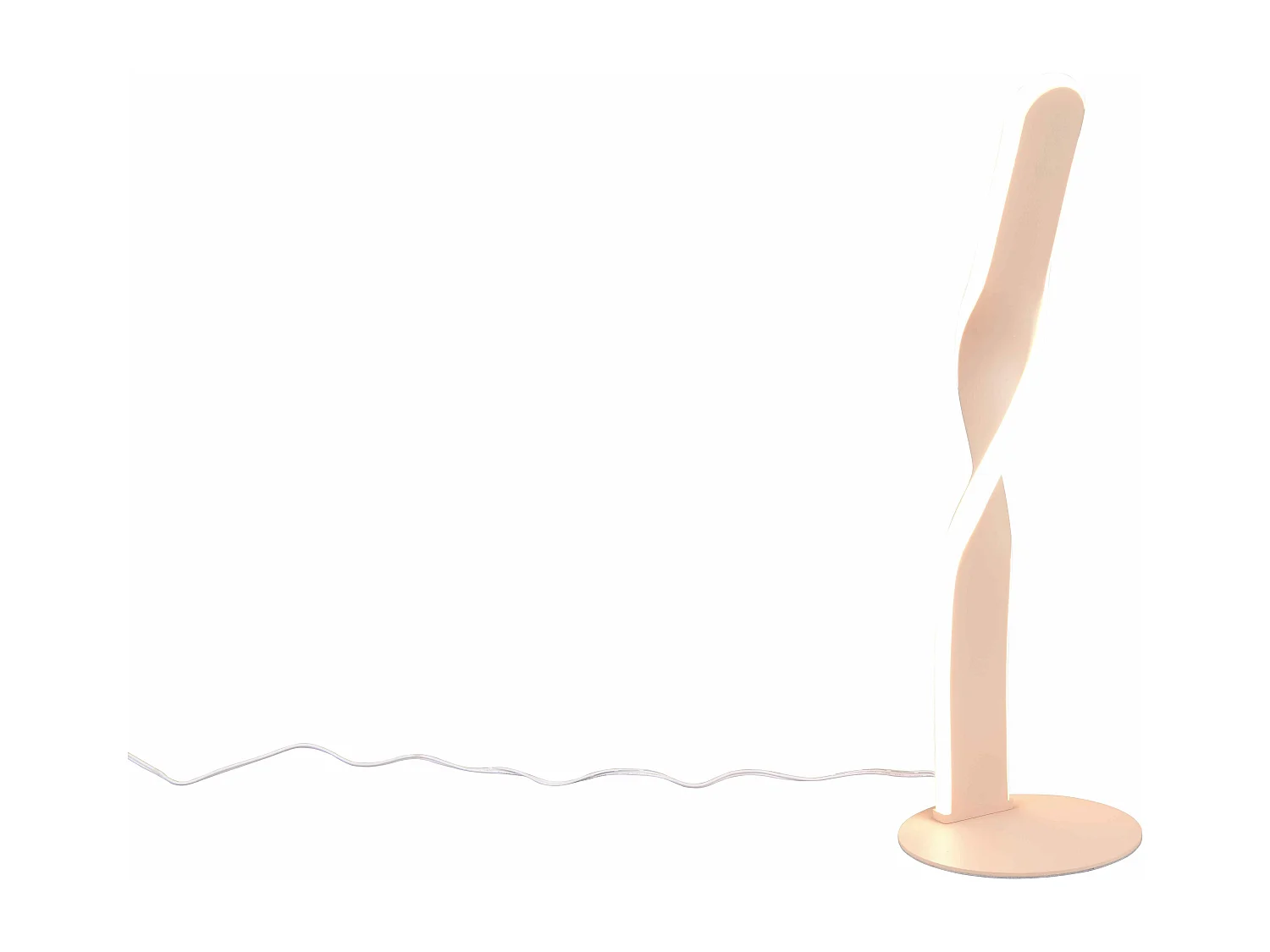 Lampada da tavolo LED, metallo, bianco, H 41 cm, Ginko