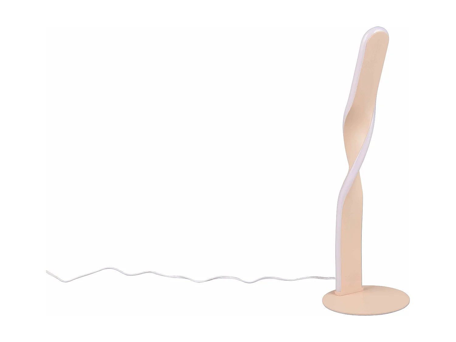 Lampada da tavolo LED, metallo, bianco, H 41 cm, Ginko