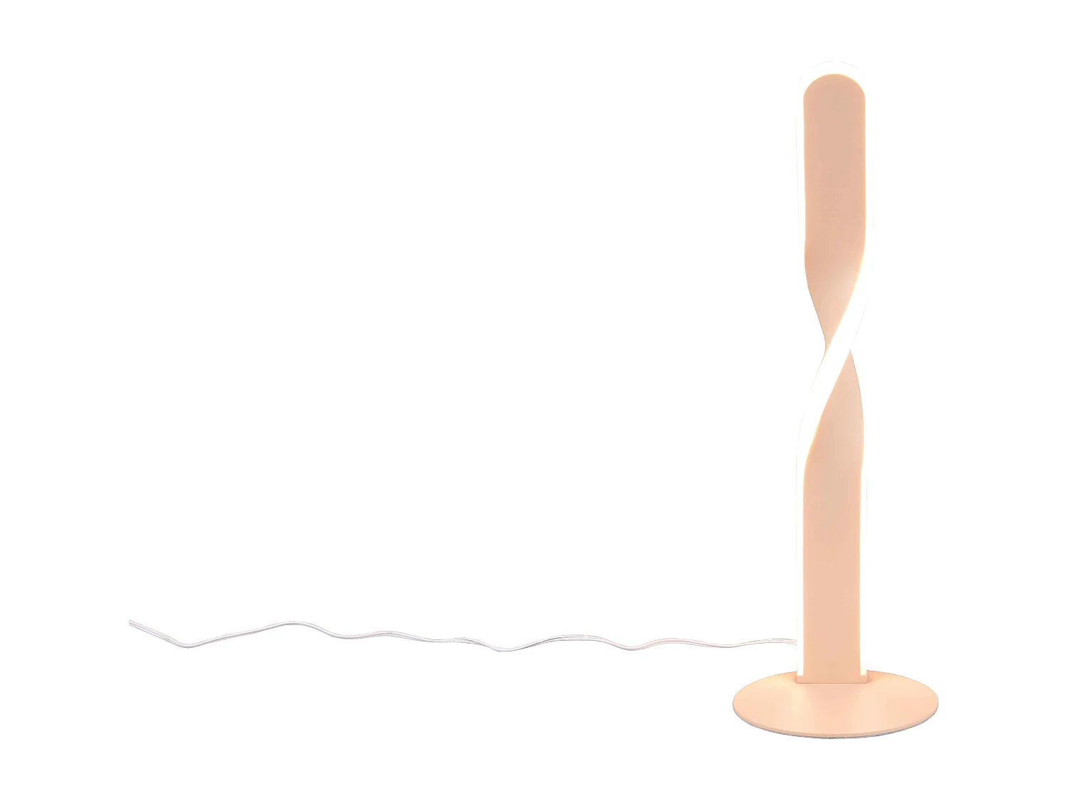 Lampada da tavolo LED, metallo, bianco, H 41 cm, Ginko