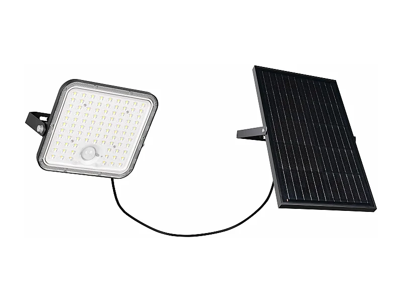 Faro da esterno LED c/pannello solare, c/sensori, nero, L 20 cm, Acora