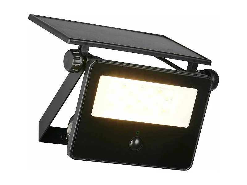 Faro da esterno LED, solare, c/sensore movimento, nero, L 15 cm, Moura