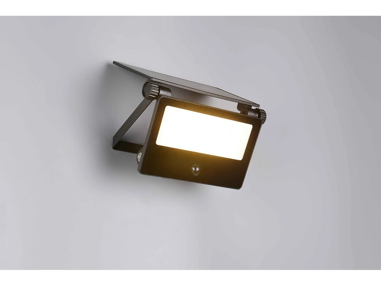 Faro da esterno LED, solare, c/sensore movimento, nero, L 21 cm, Moura