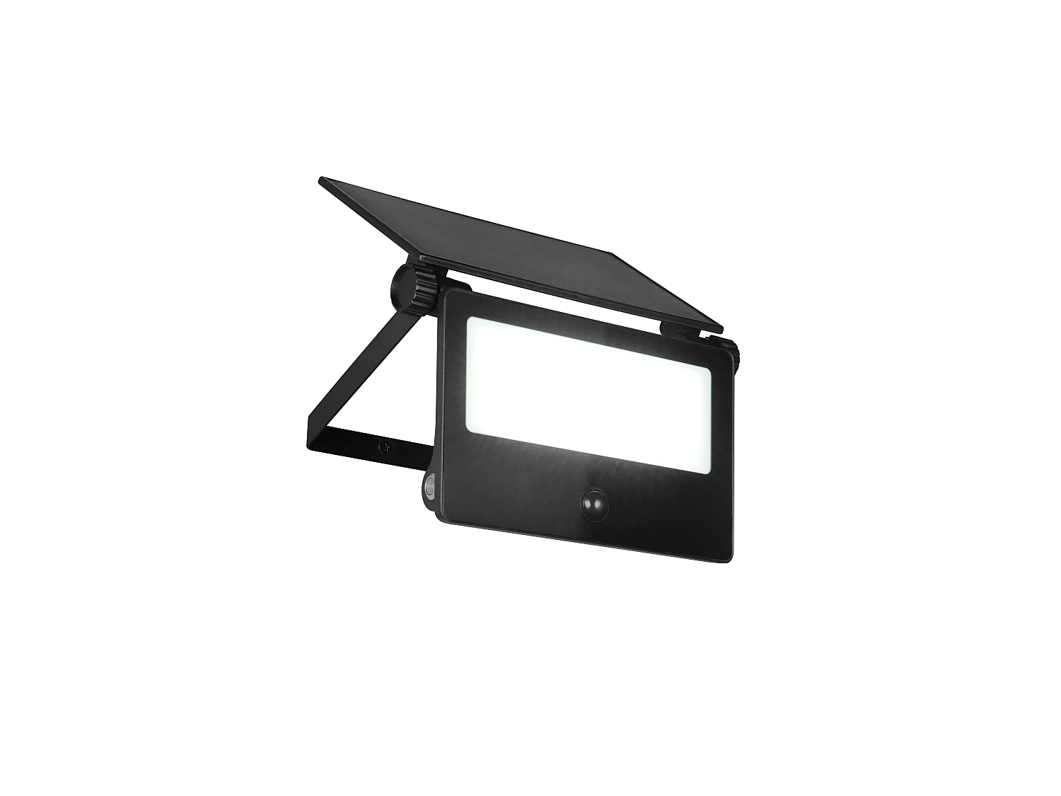 Faro da esterno LED, solare, c/sensore movimento, nero, L 21 cm, Moura