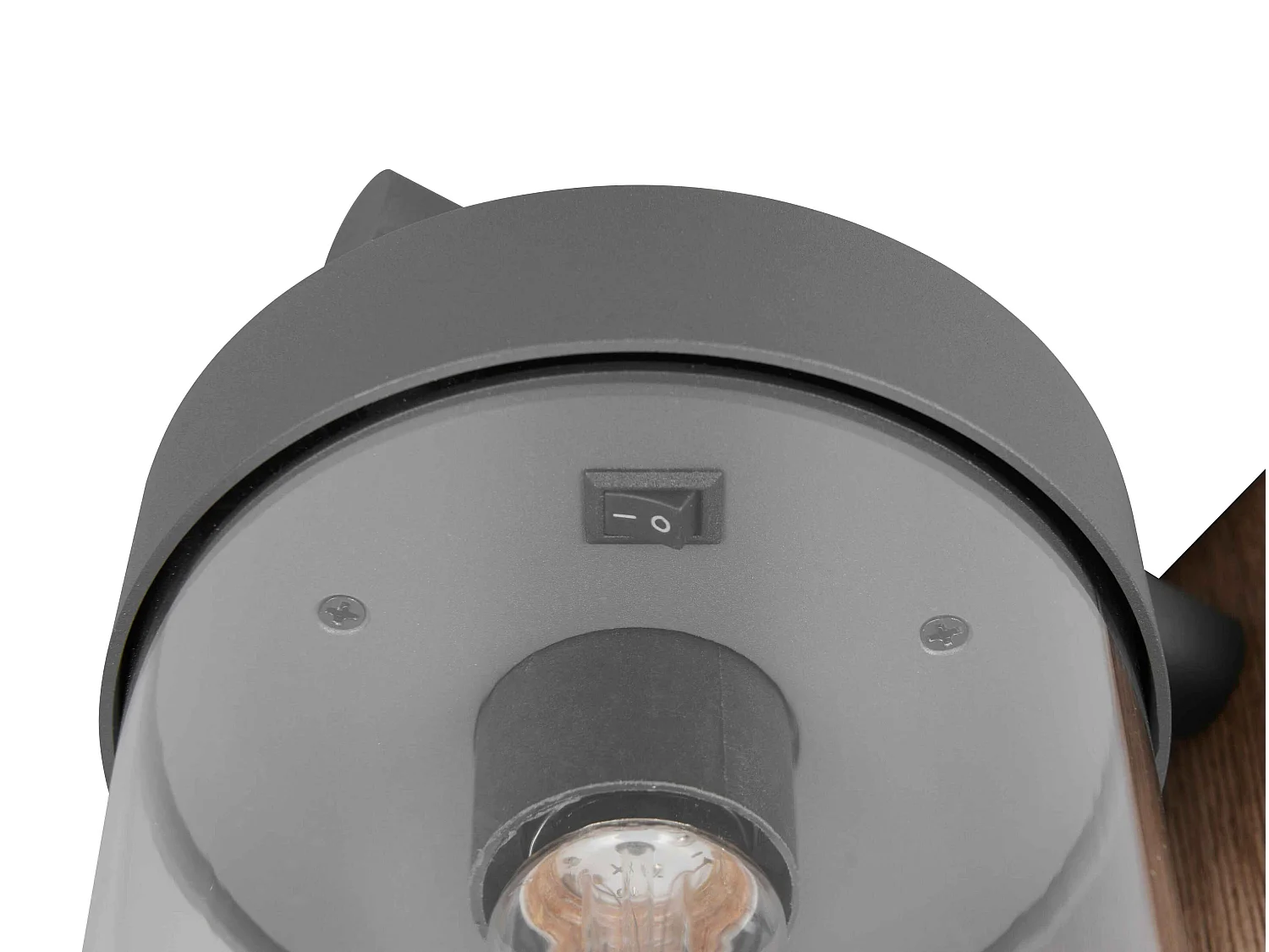 Applique da esterno c/sensore crepuscolare, antracite, H 33 cm, Sambesi