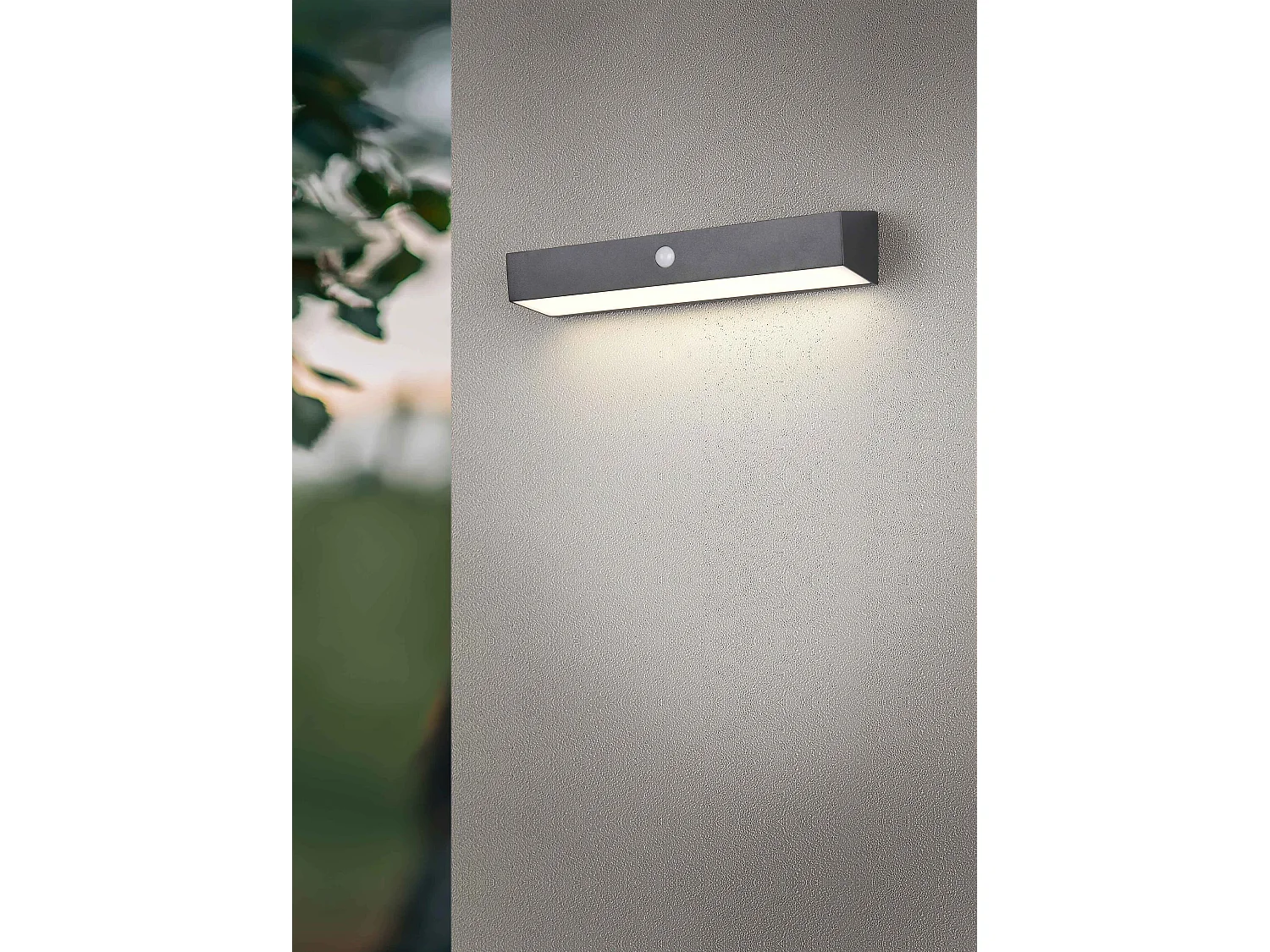 Applique da esterno LED, solare, c/sensori, nero, L 30 cm, Silves