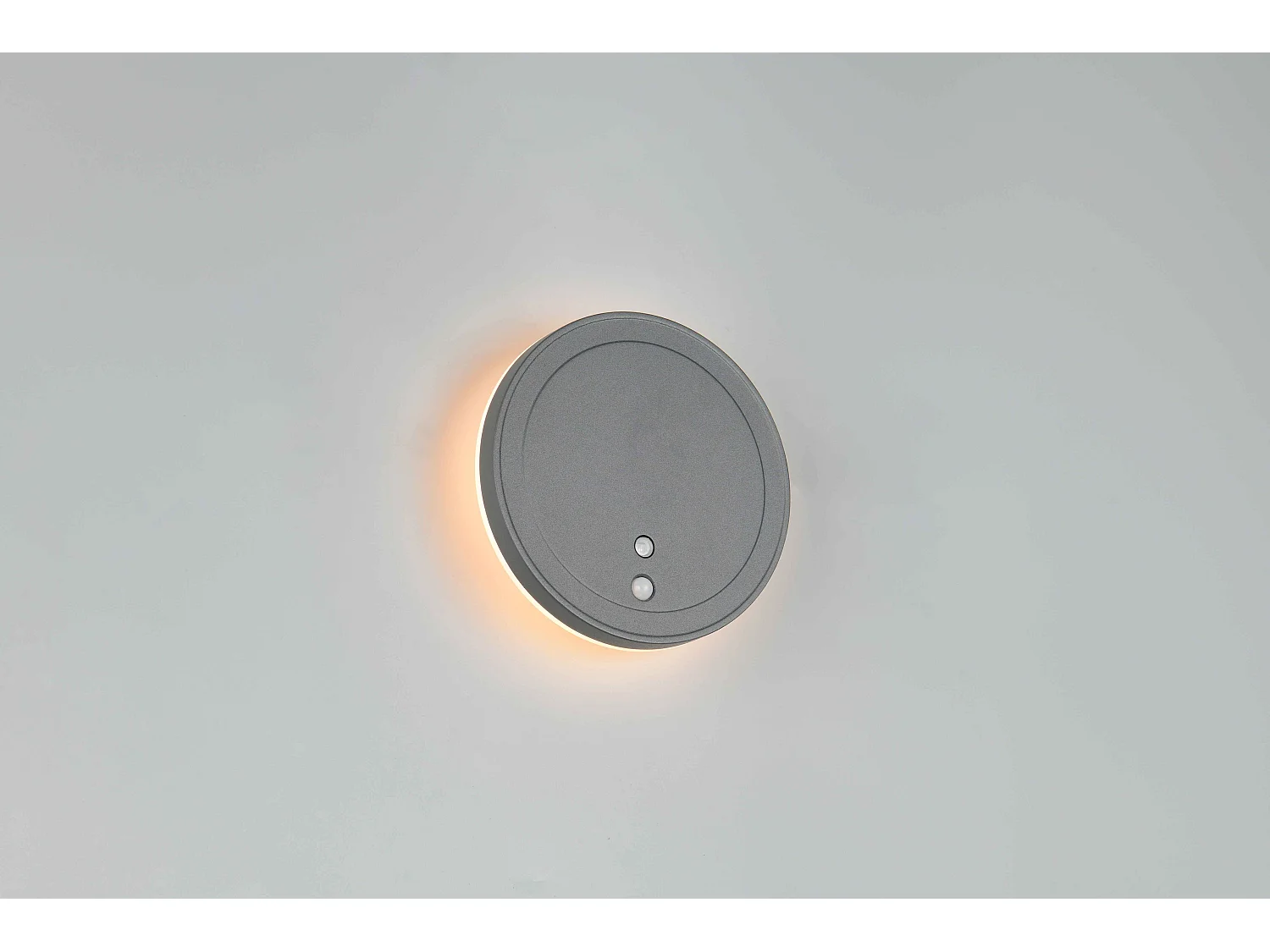 Applique da esterno LED ricaricabile, c/sensori, tonda, D 14 cm, Fortaleza