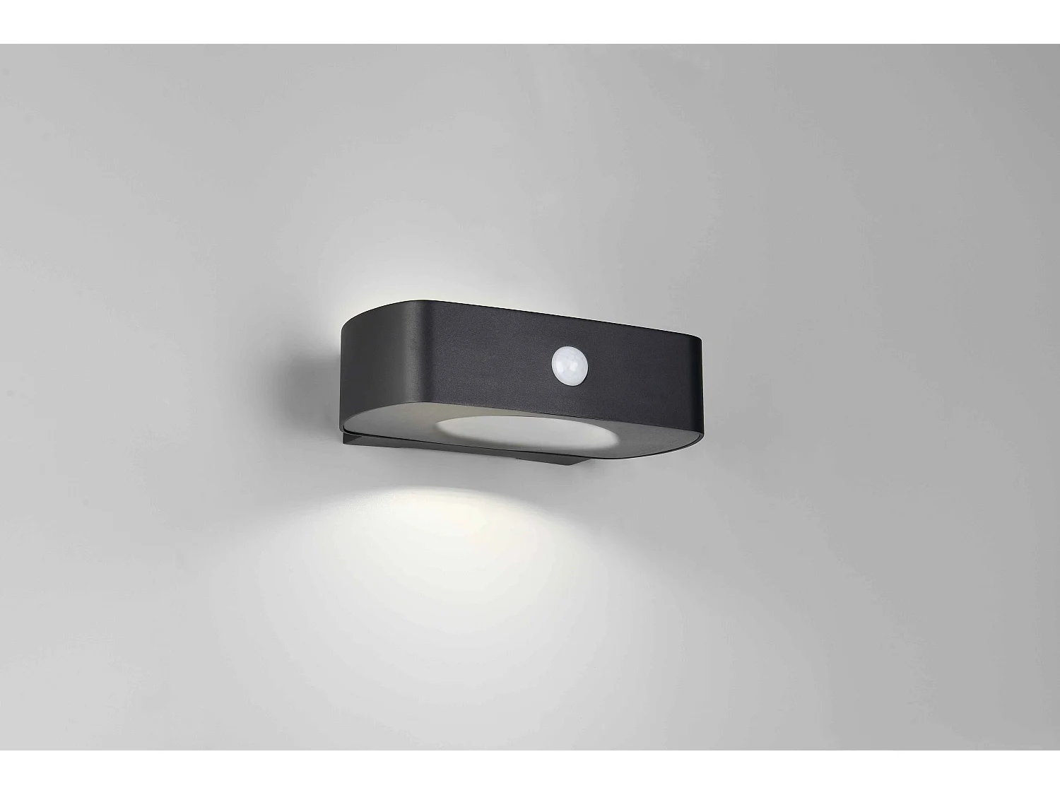 Applique da esterno LED, solare, c/sensori, nero, L 22 cm, Bilbao