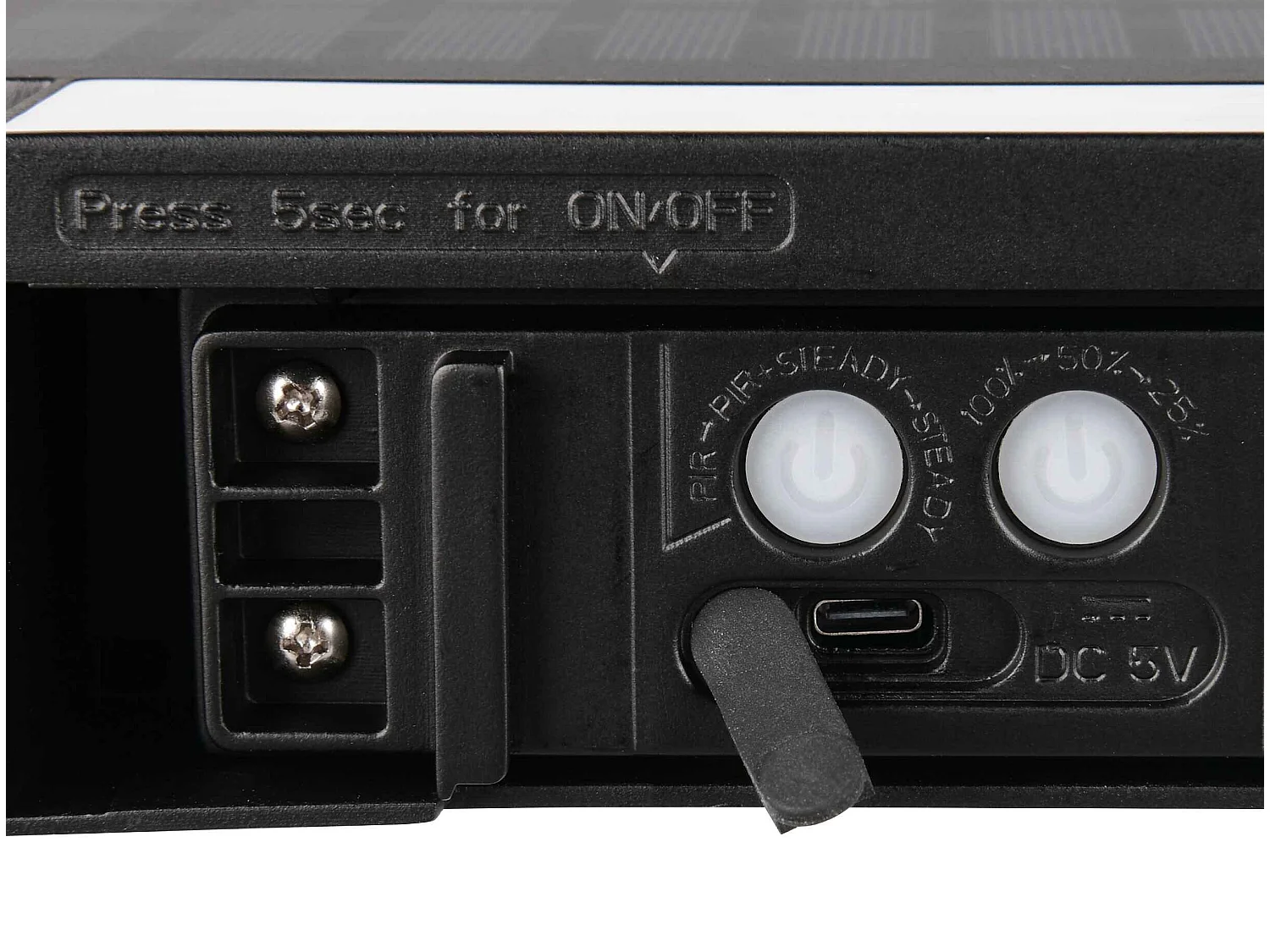 Applique da esterno LED, solare, c/sensori, nero, L 22 cm, Bilbao