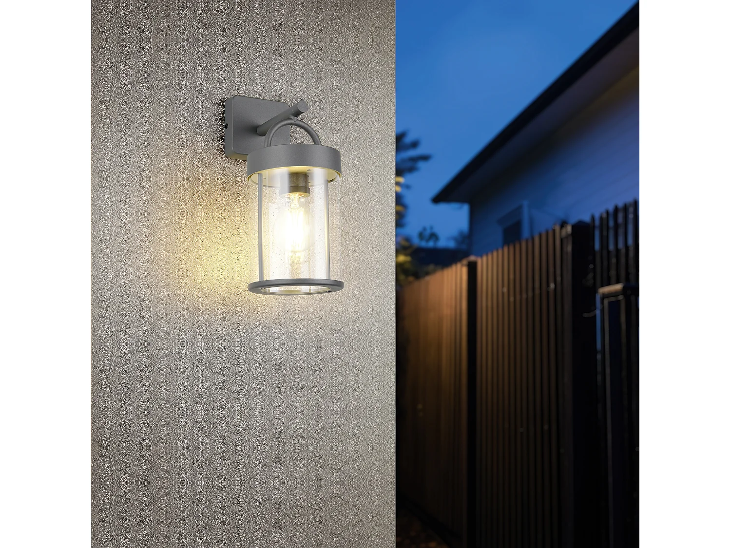 Wandlamp ALMERIA - 0x0x29 cm - Antraciet