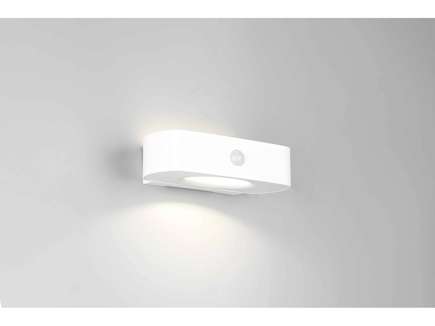 Applique da esterno LED, solare, c/sensori, bianco, L 22 cm, Bilbao