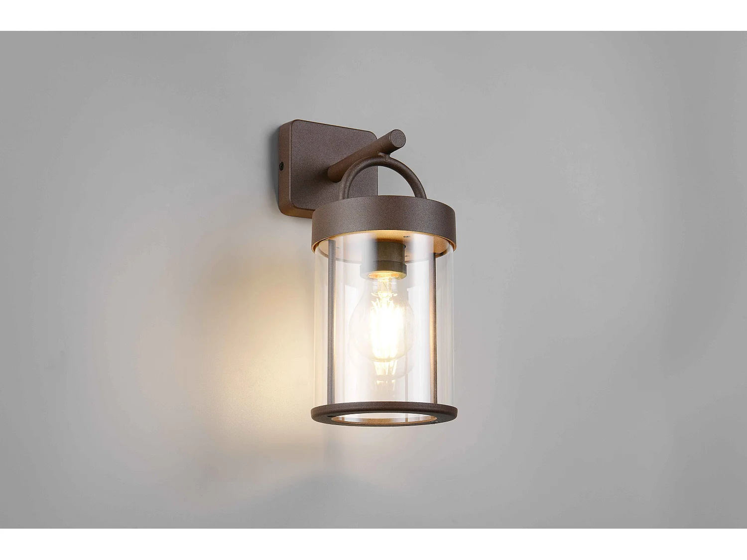 Applique da esterno, alluminio, ruggine, H 29 cm, Almeria