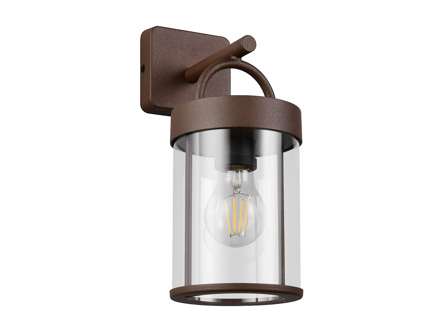 Applique da esterno, alluminio, ruggine, H 29 cm, Almeria