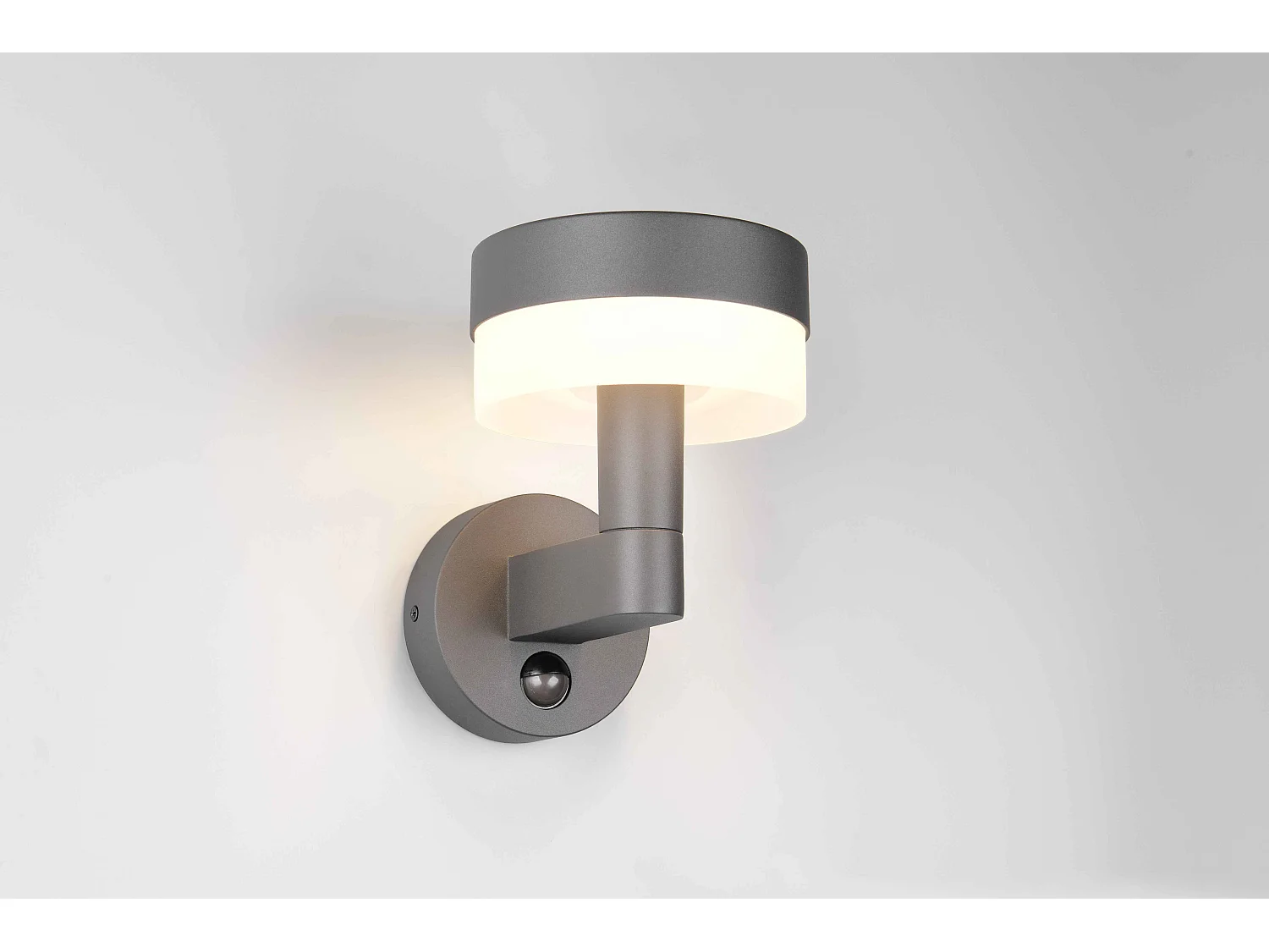 Applique da esterno LED c/sensore movimento, alluminio, H 23 cm, Mackenzie