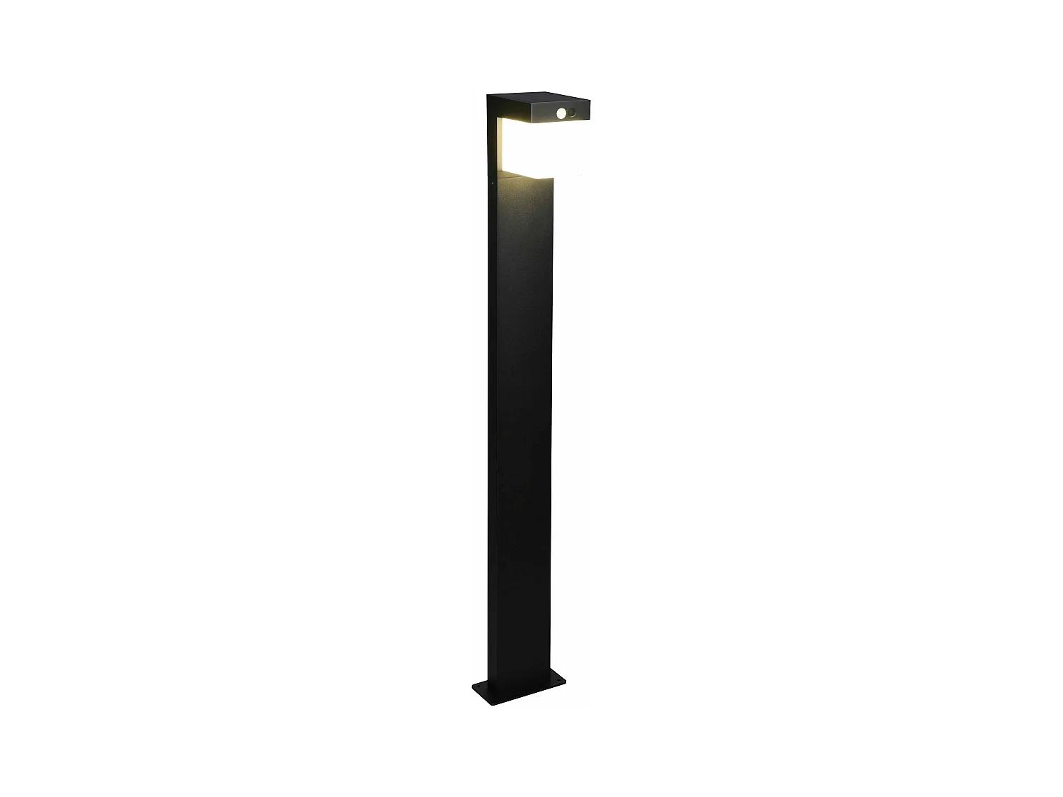 Palo alto da esterno LED, solare, c/sensori, nero, H 100 cm, Colombo