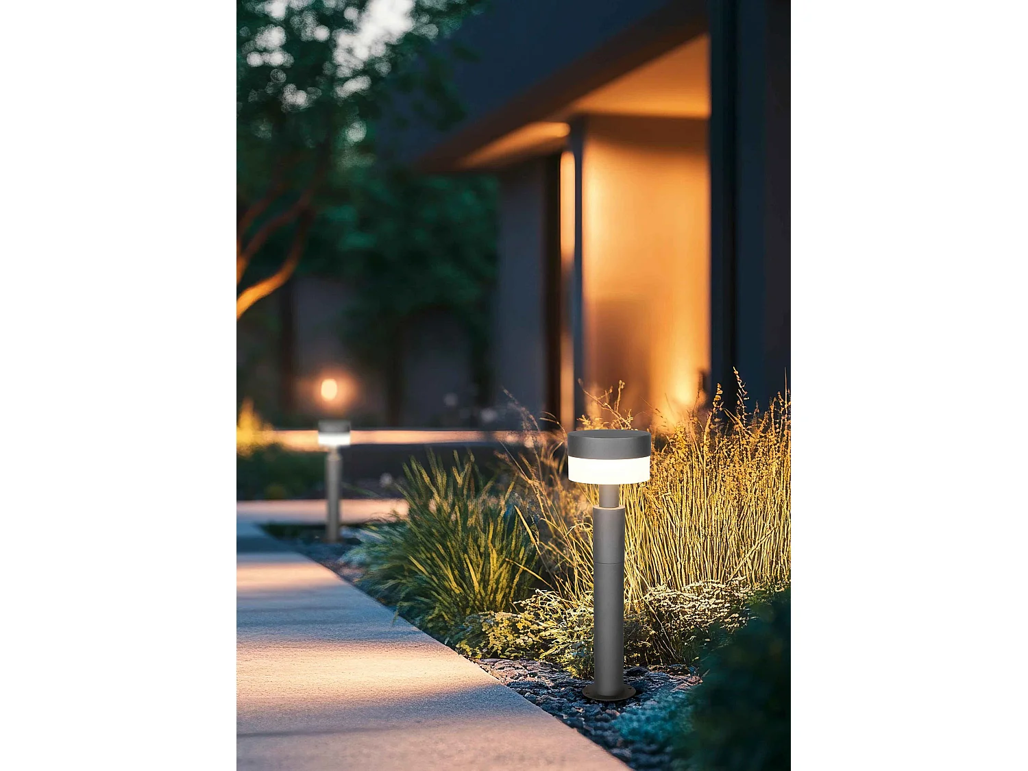 Palo da esterno LED, alluminio, antracite, H 50 cm, Mackenzie