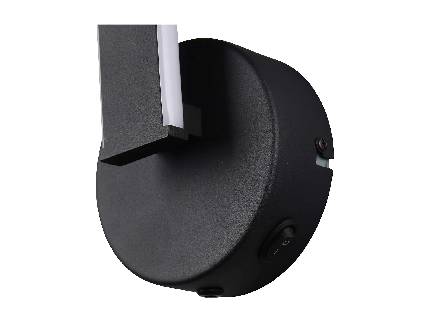 Applique LED, metallo, nero, H 46 cm, Ginko