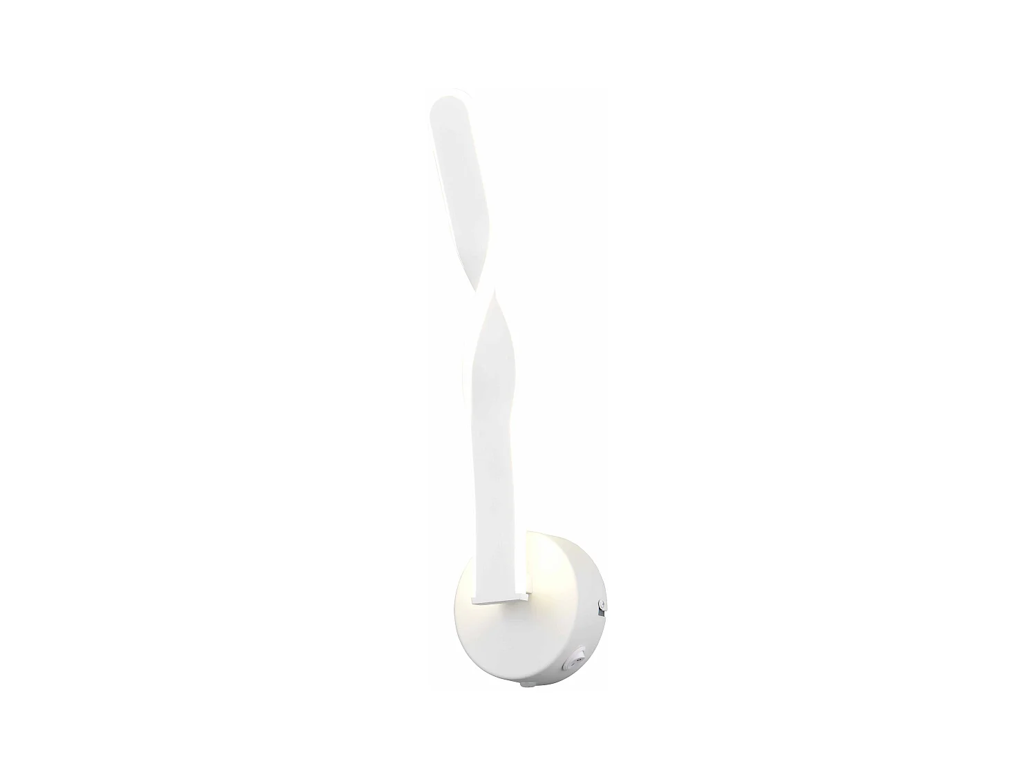 Applique LED, metallo, bianco, H 46 cm, Ginko