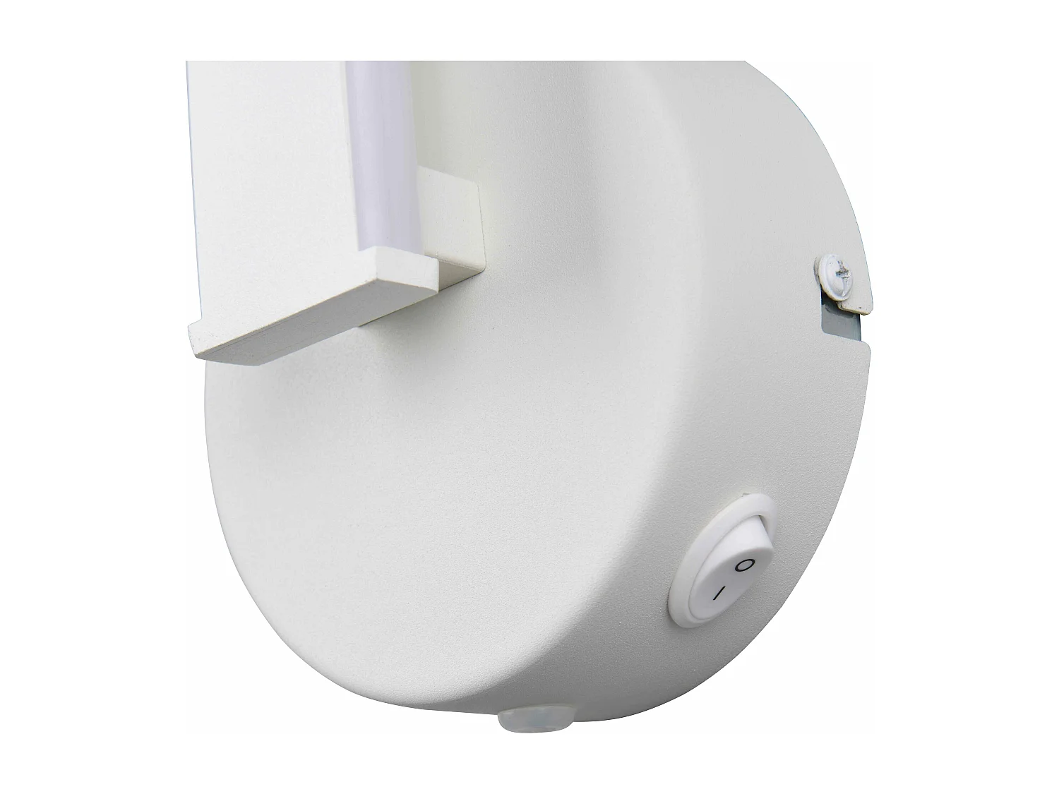 Applique LED, metallo, bianco, H 46 cm, Ginko