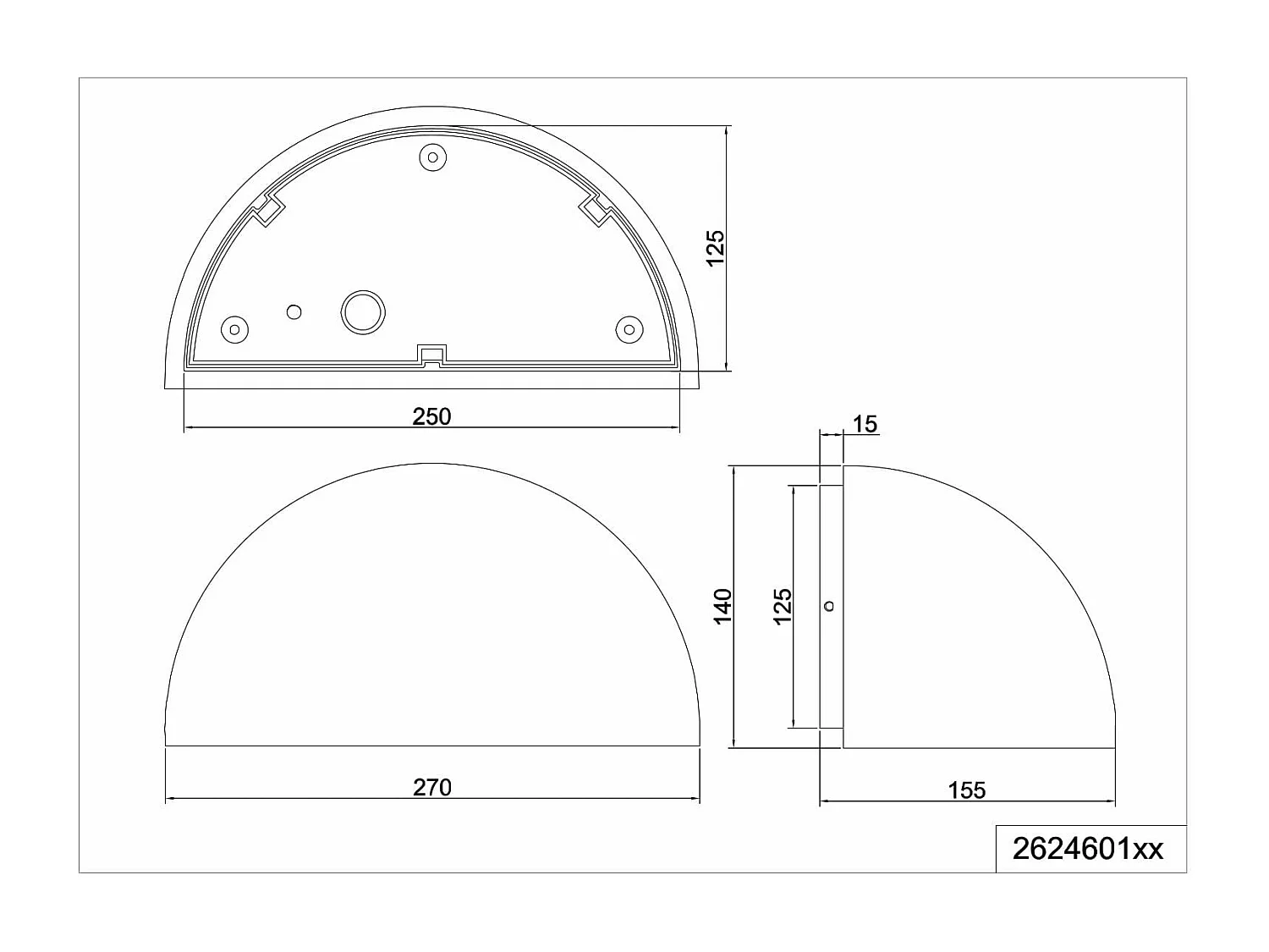 Applique outdoor IP44 Maas