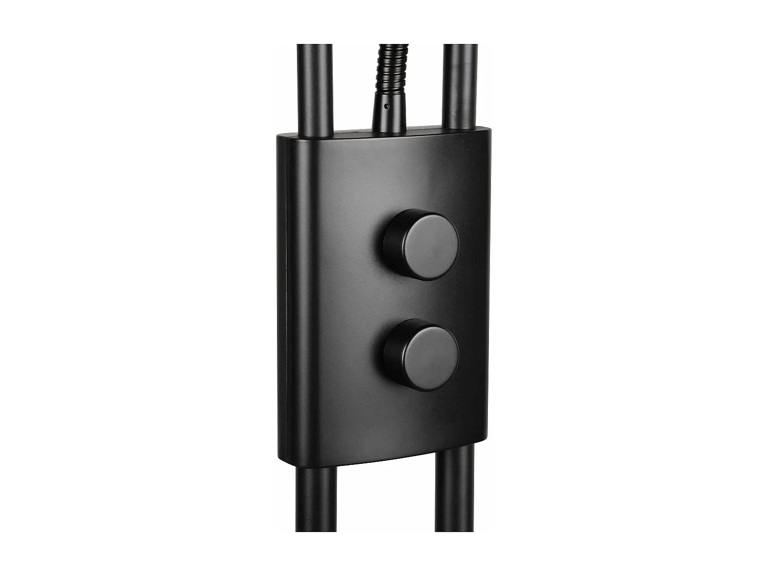 Piantana c/lampada lettura, metallo, nero, H 180 cm, Chris