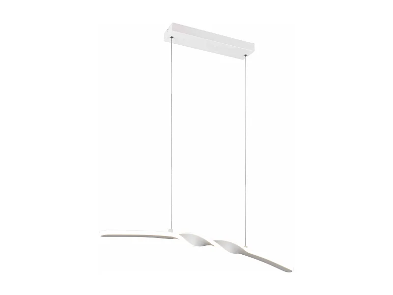 Lampada a sospensione LED, metallo, bianco, L 80 cm, Ginko