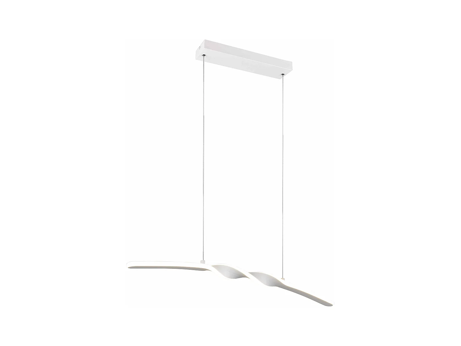 Lampada a sospensione LED, metallo, bianco, L 80 cm, Ginko