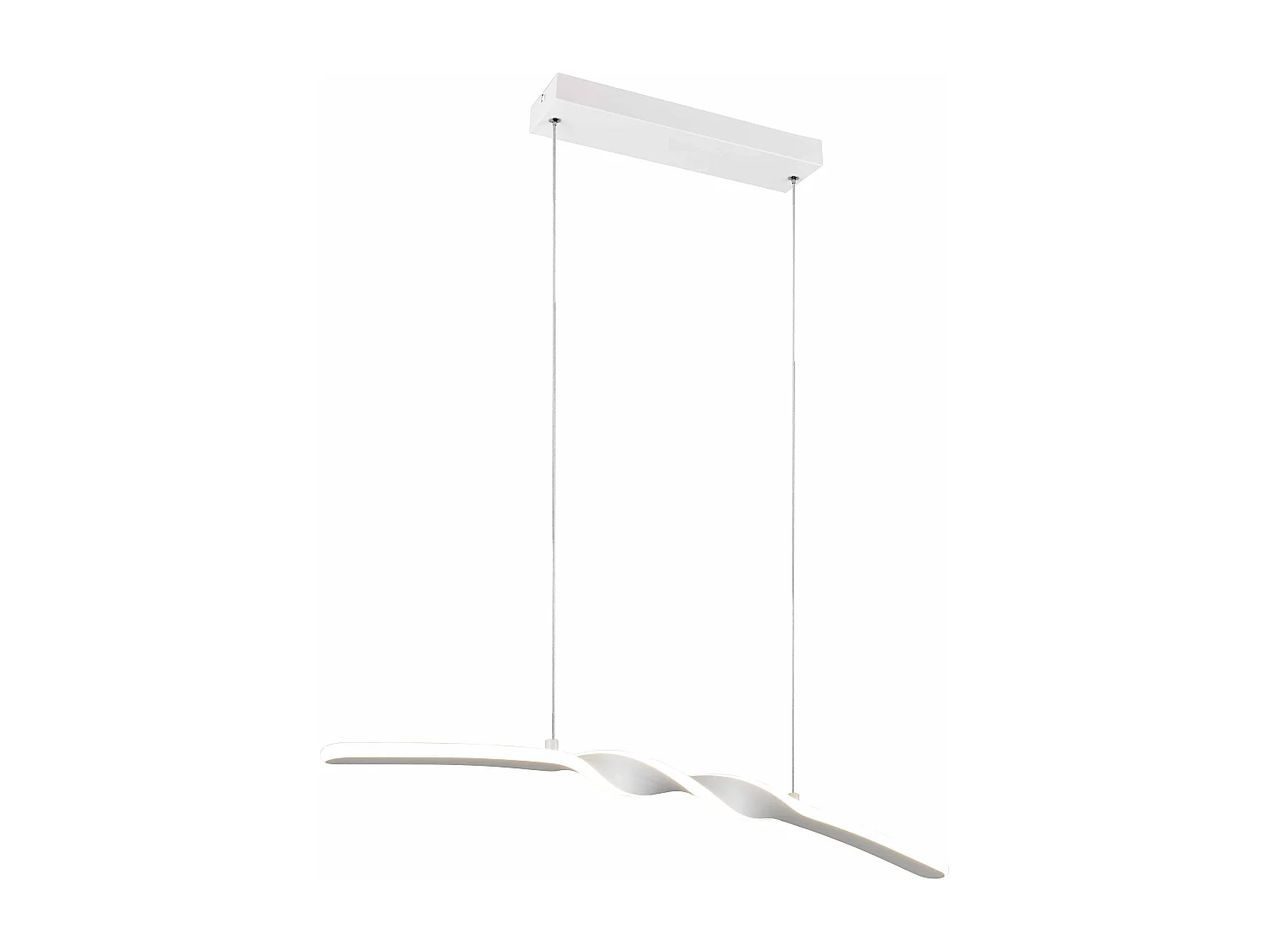 Lampada a sospensione LED, metallo, bianco, L 80 cm, Ginko