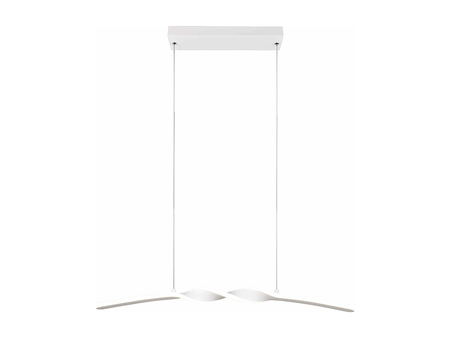 Lampada a sospensione LED, metallo, bianco, L 80 cm, Ginko