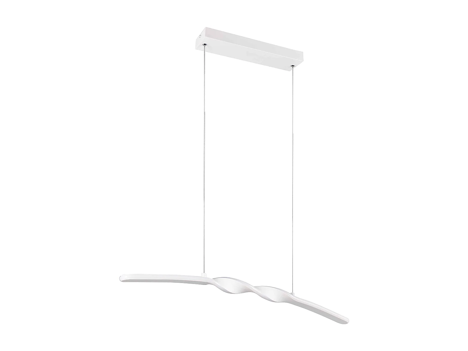 Lampada a sospensione LED, metallo, bianco, L 80 cm, Ginko