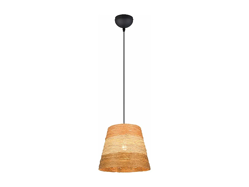Lampada a sospensione, fibre naturali, 3 tonalità, D 25 cm, Joeline