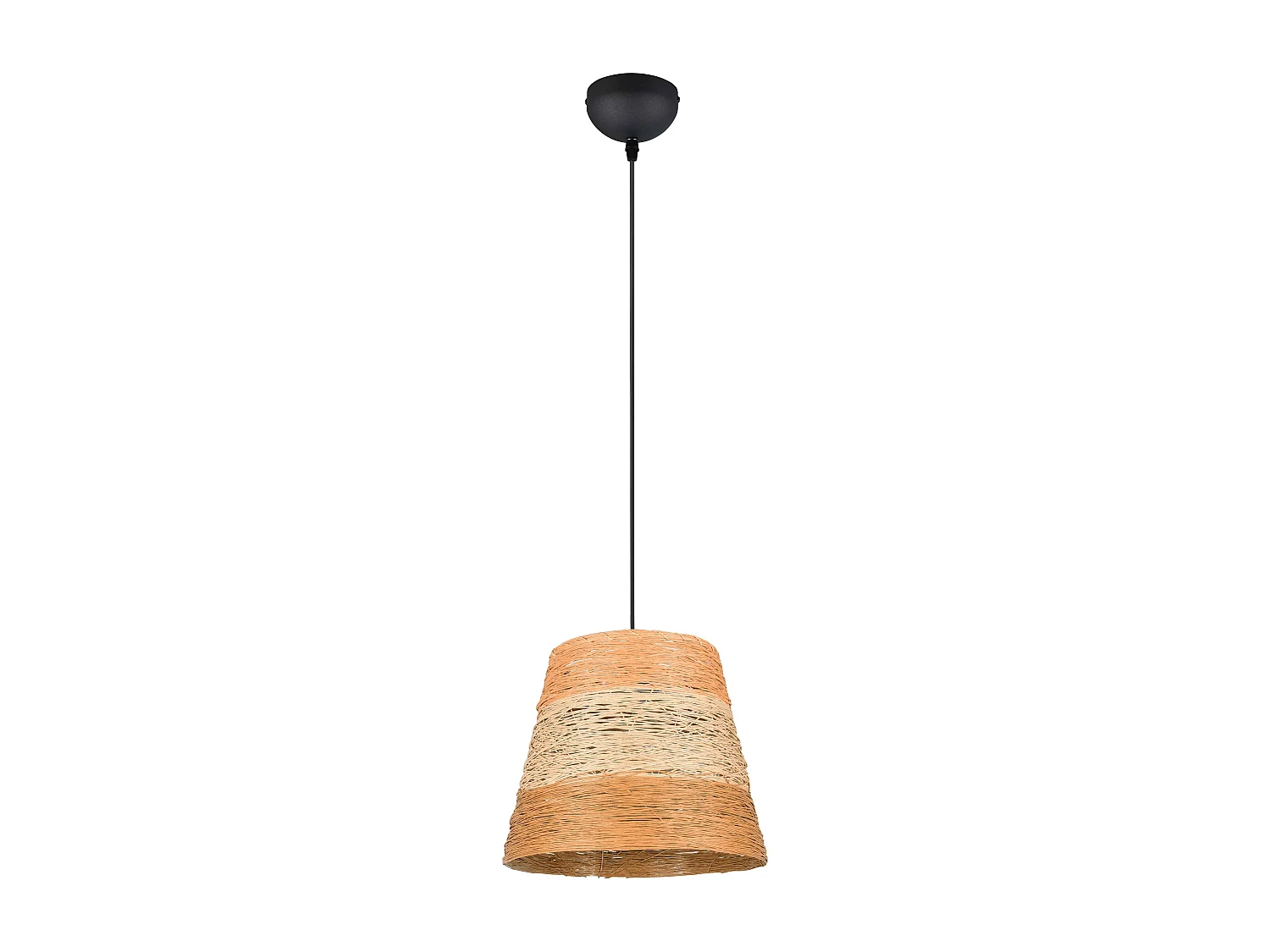 Lampada a sospensione, fibre naturali, 3 tonalità, D 25 cm, Joeline