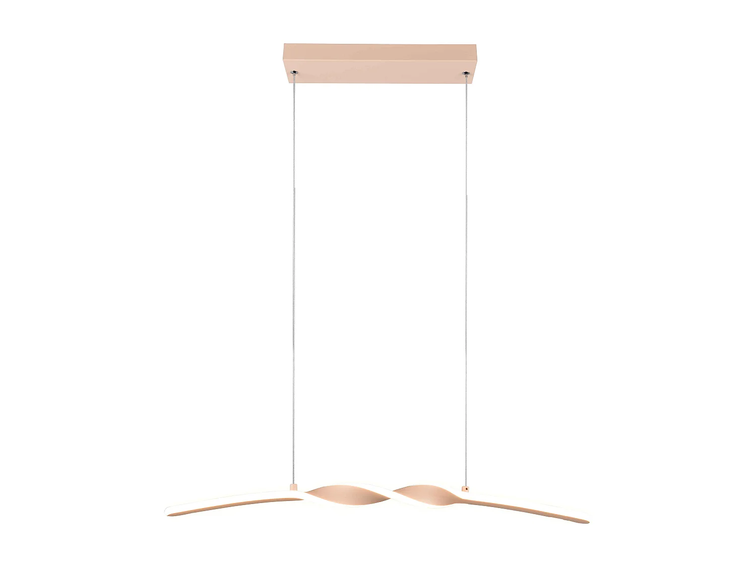 Lampada a sospensione LED, metallo, sabbia, L 80 cm, Ginko