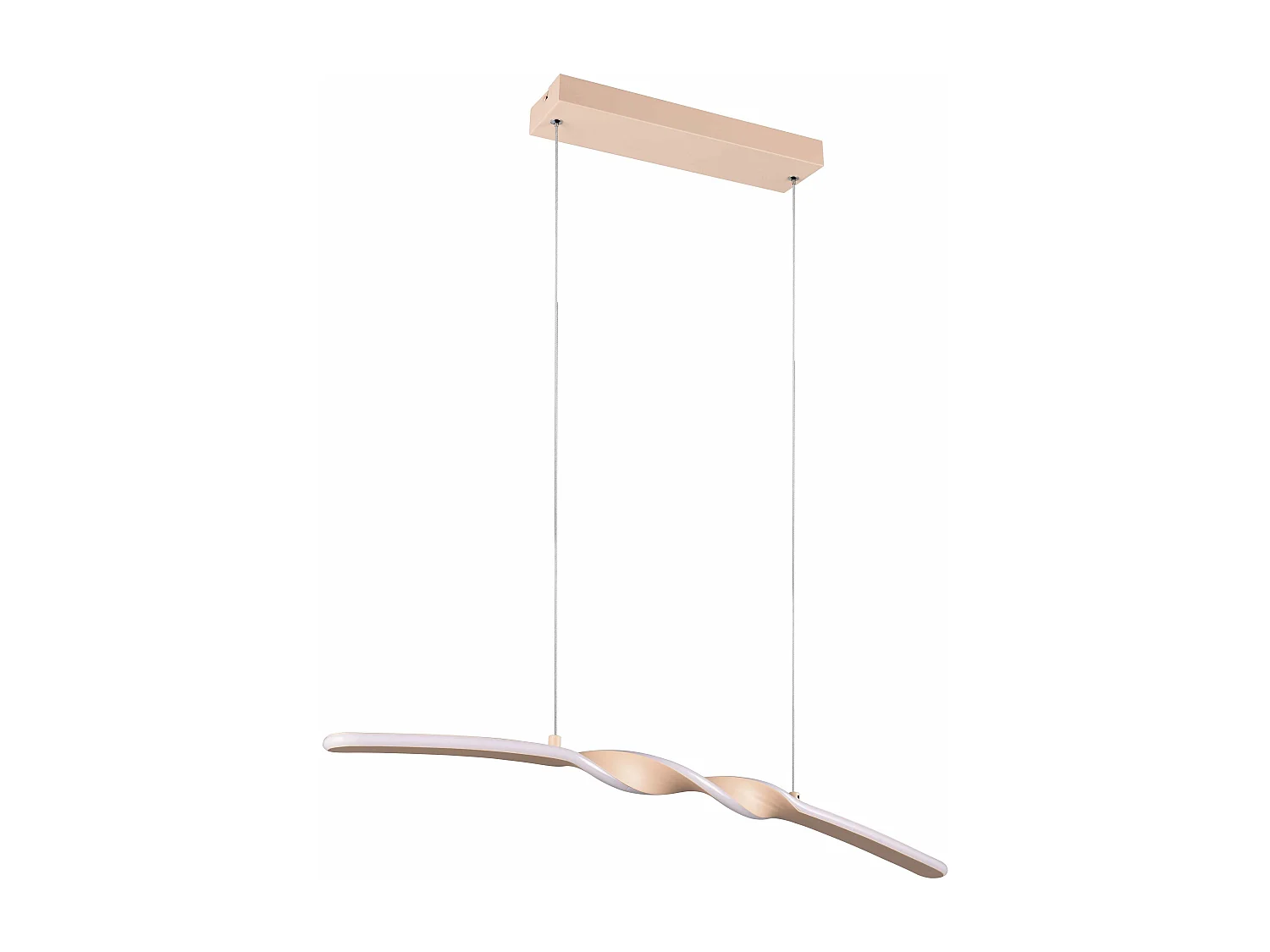 Lampada a sospensione LED, metallo, sabbia, L 80 cm, Ginko