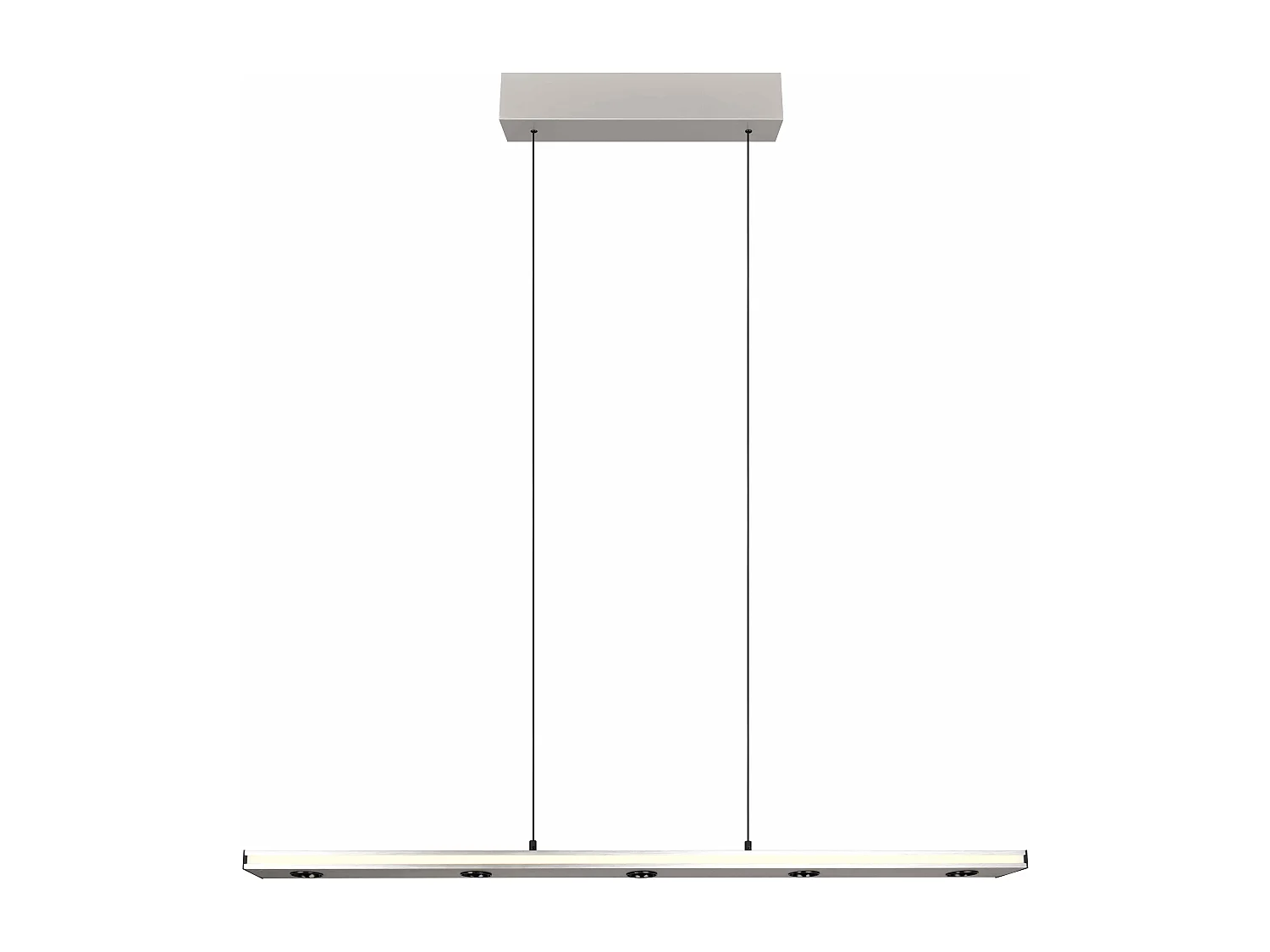 Lampada a sospensione LED bi-emissione, metallo, acciaio, L110 cm, Graham