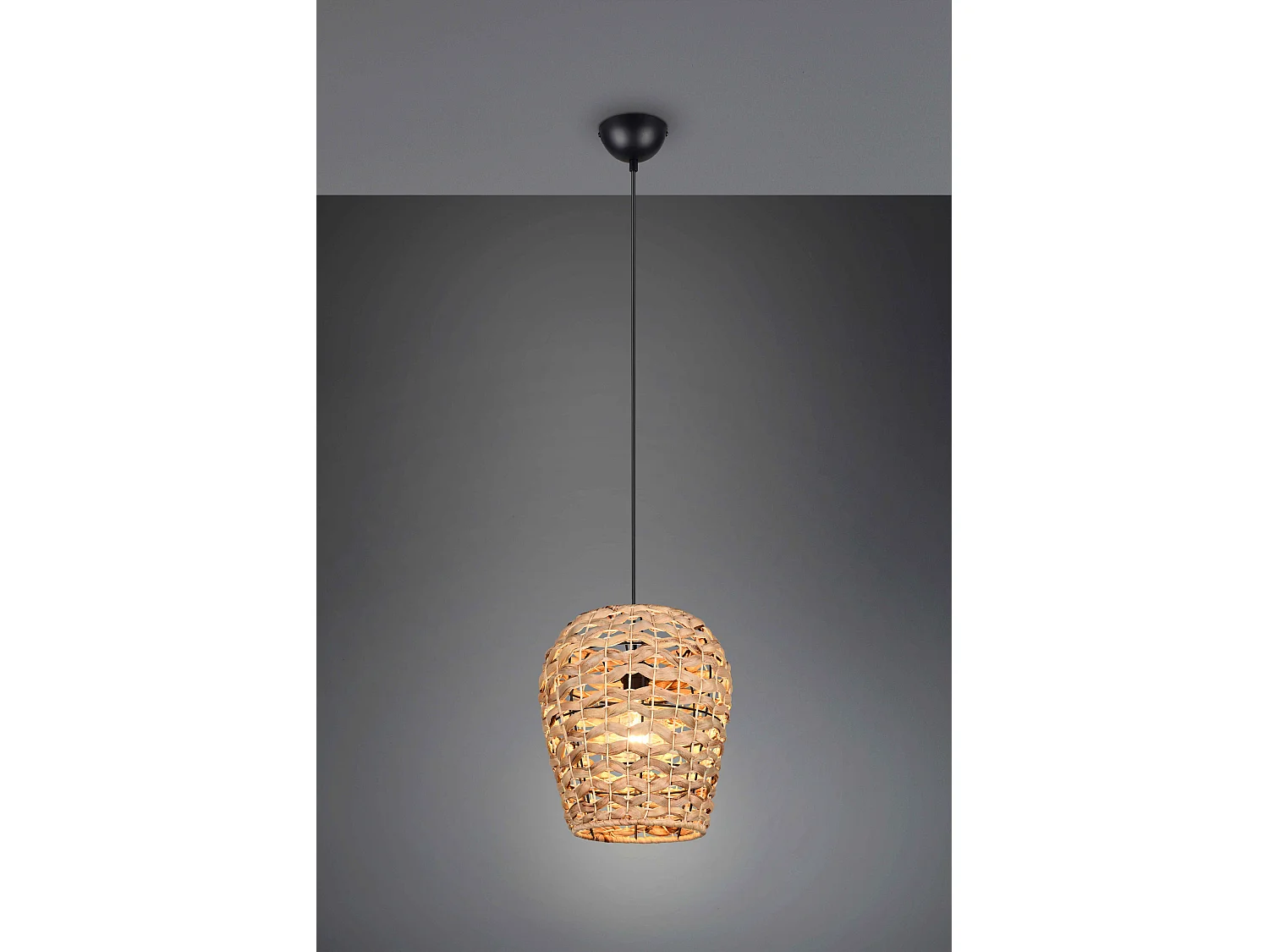 Hanglamp JEAN - 29x29x150 cm - Zwart
