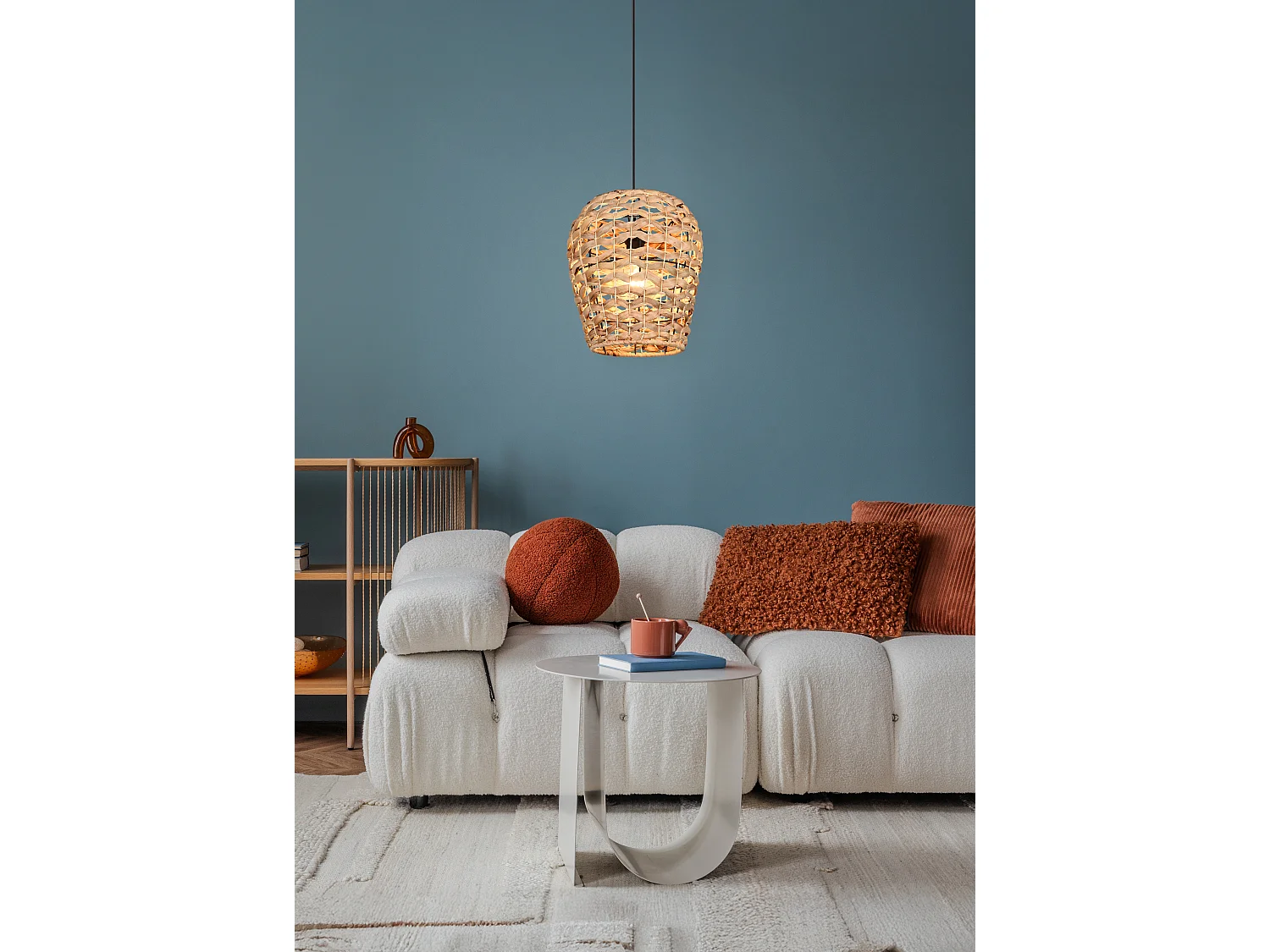 Hanglamp JEAN - 29x29x150 cm - Zwart