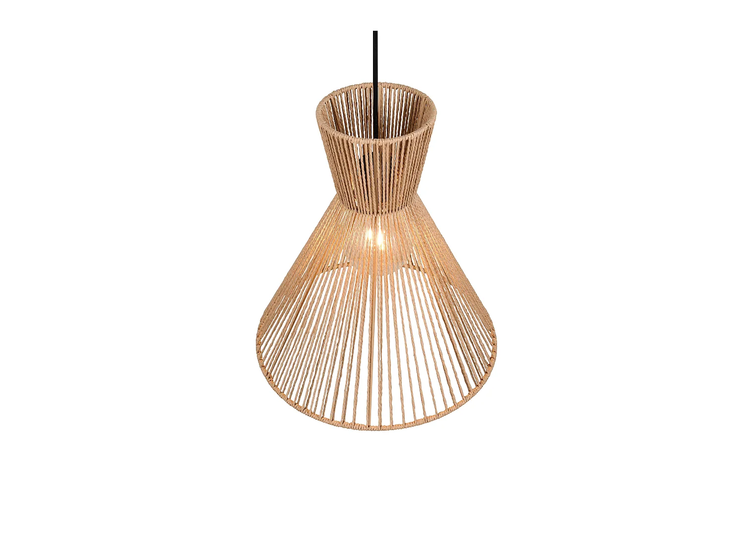 Hanglamp ROSALIE - 35x35x150 cm - Zwart