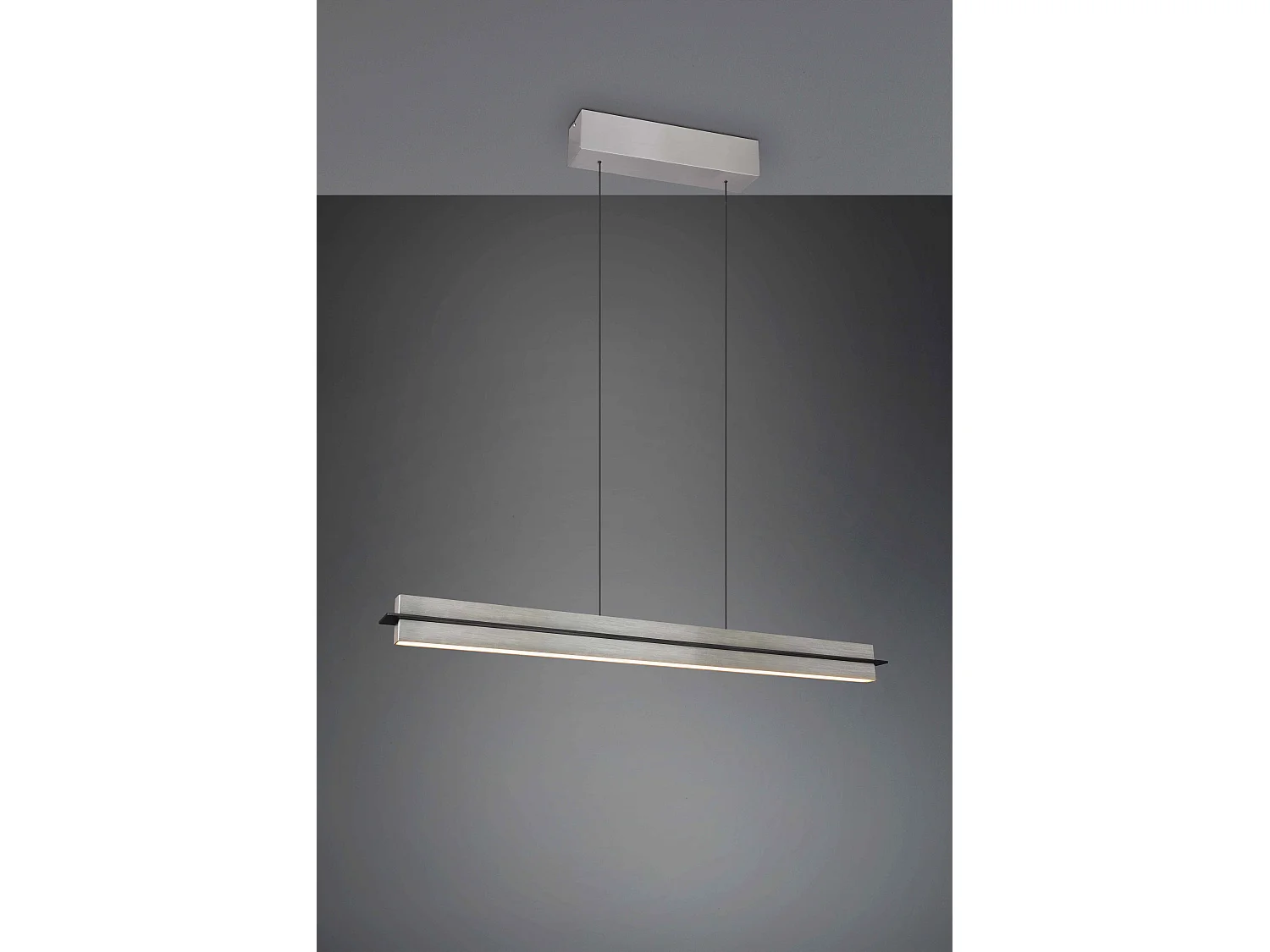 Lampada a sospensione LED, metallo, acciaio, L 95 cm, Emerson