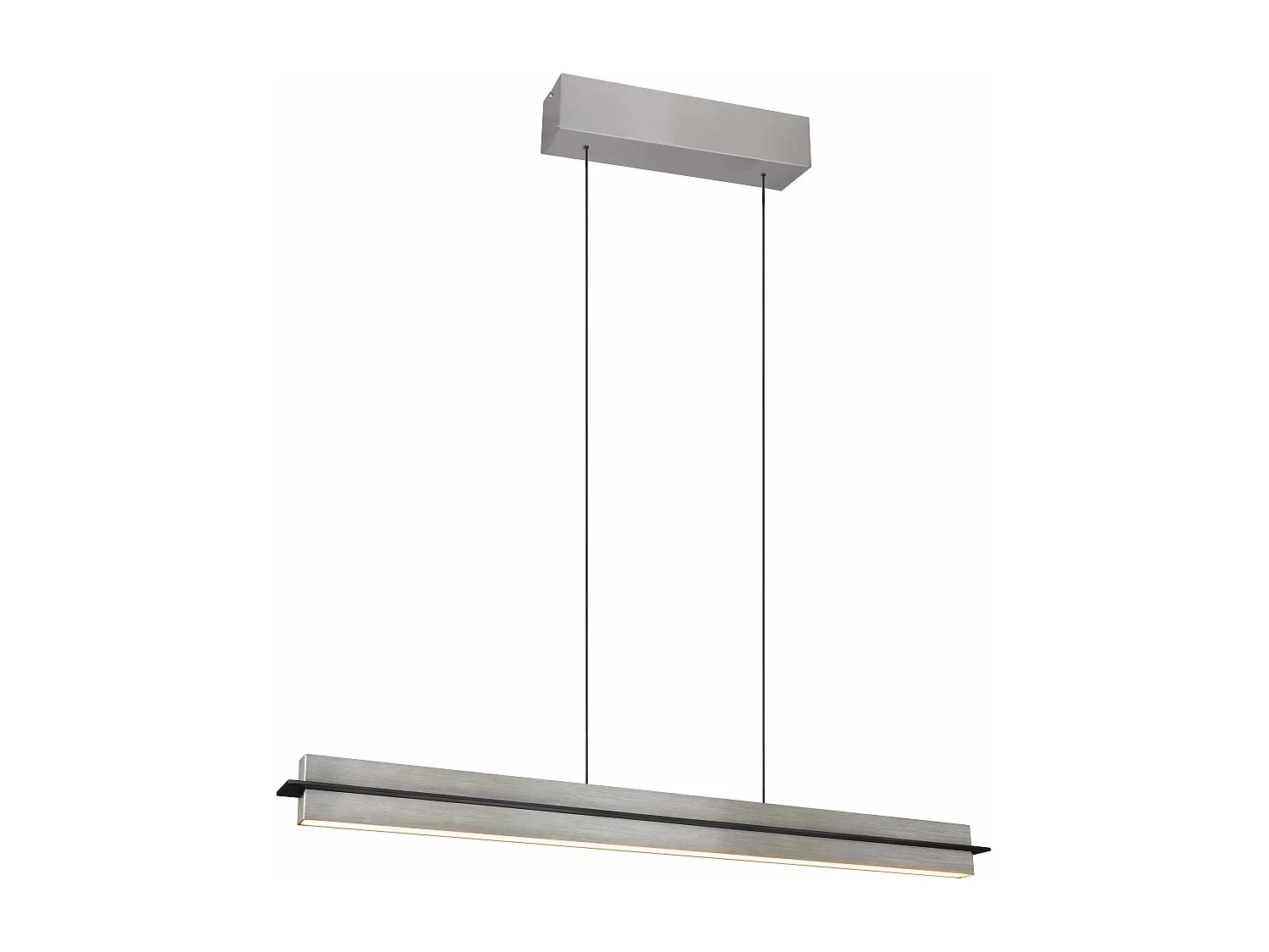 Lampada a sospensione LED, metallo, acciaio, L 95 cm, Emerson