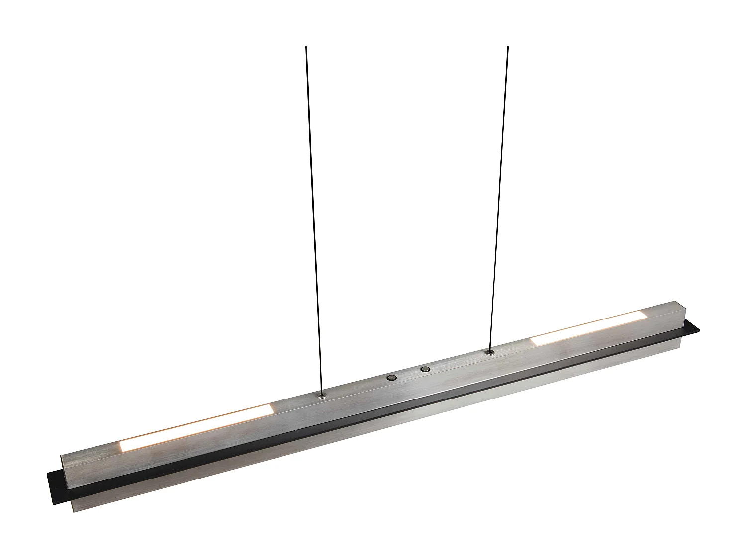Lampada a sospensione LED, metallo, acciaio, L 95 cm, Emerson