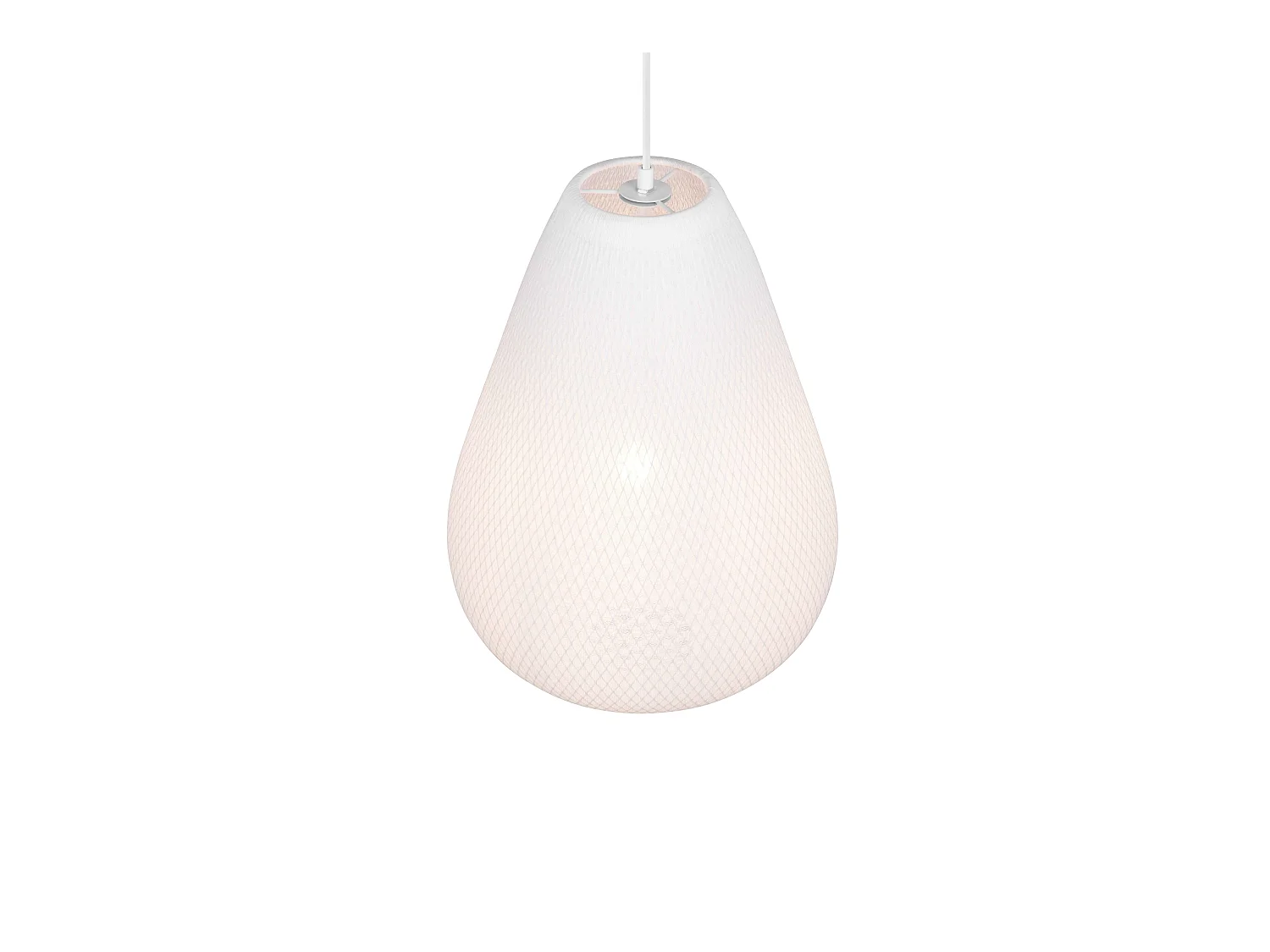 Hanglamp JANINE - 35x35x150 cm - Wit
