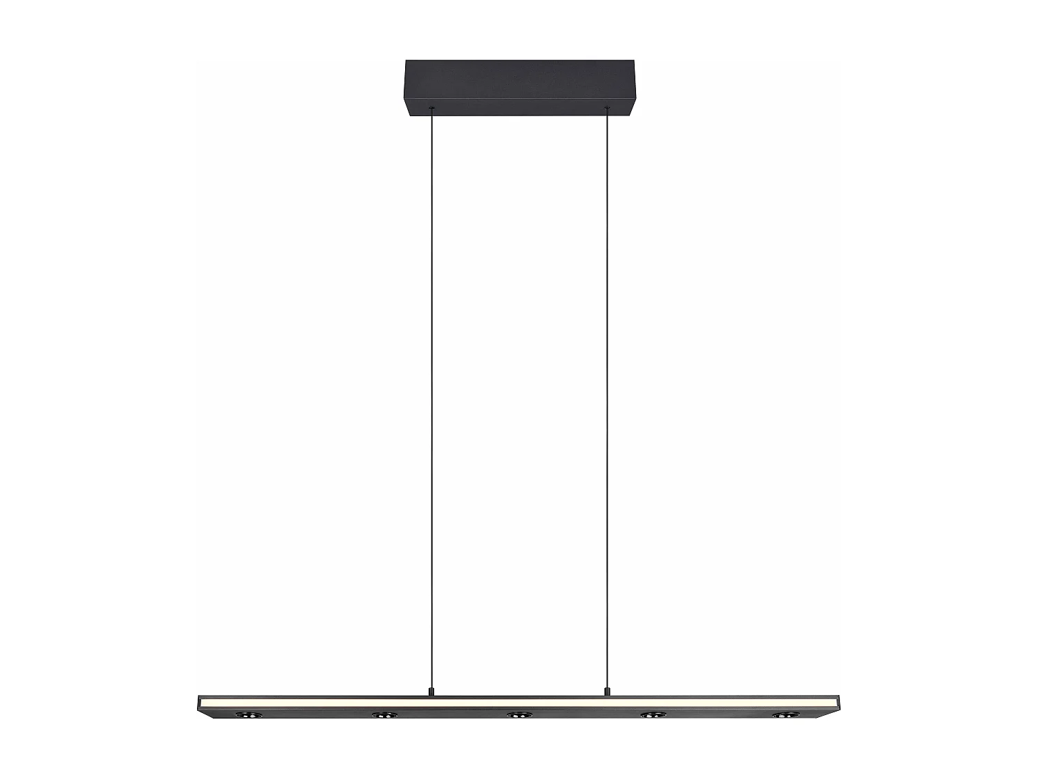 Lampada a sospensione LED bi-emissione, metallo, nero, L110 cm, Graham