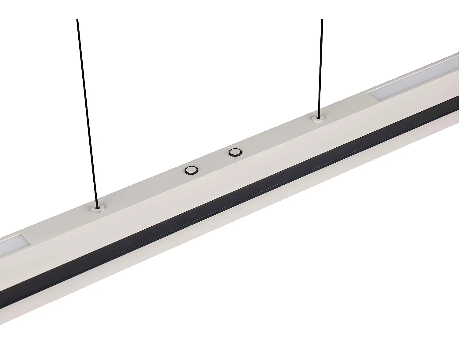 Lampada a sospensione LED, metallo, grigio caldo, L 95 cm, Emerson