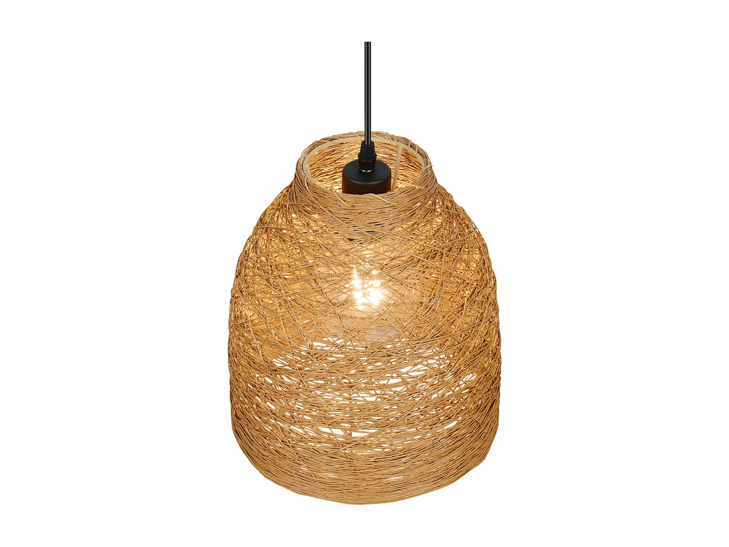 Suspension bohème en papier tressé Joeline