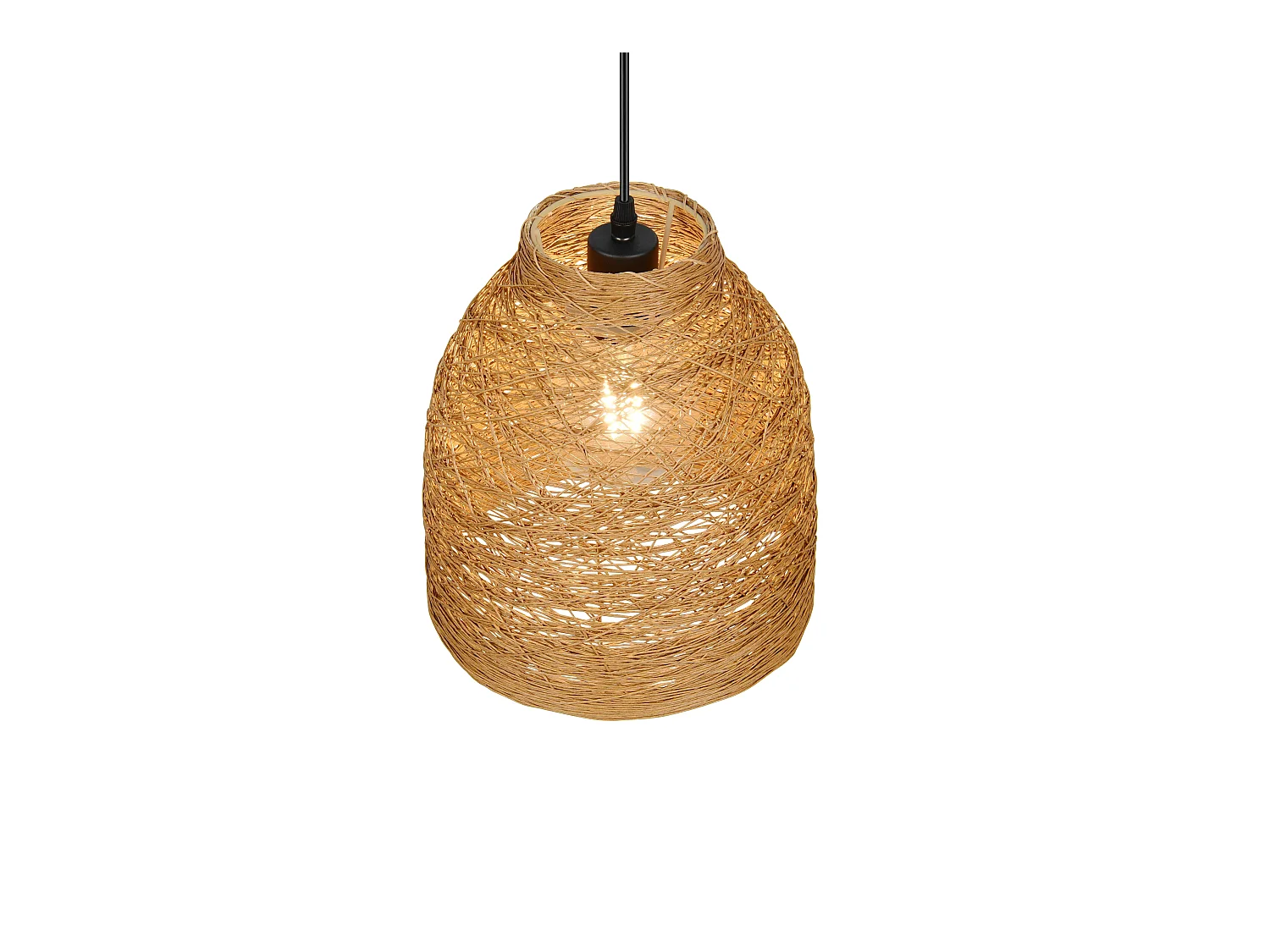 Suspension bohème en papier tressé Joeline