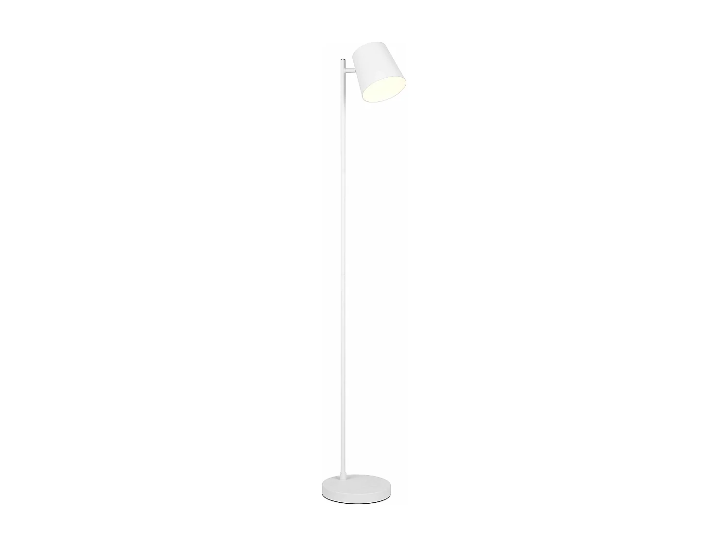 Piantana LED ricaricabile, metallo, bianco, H 125 cm, Blake