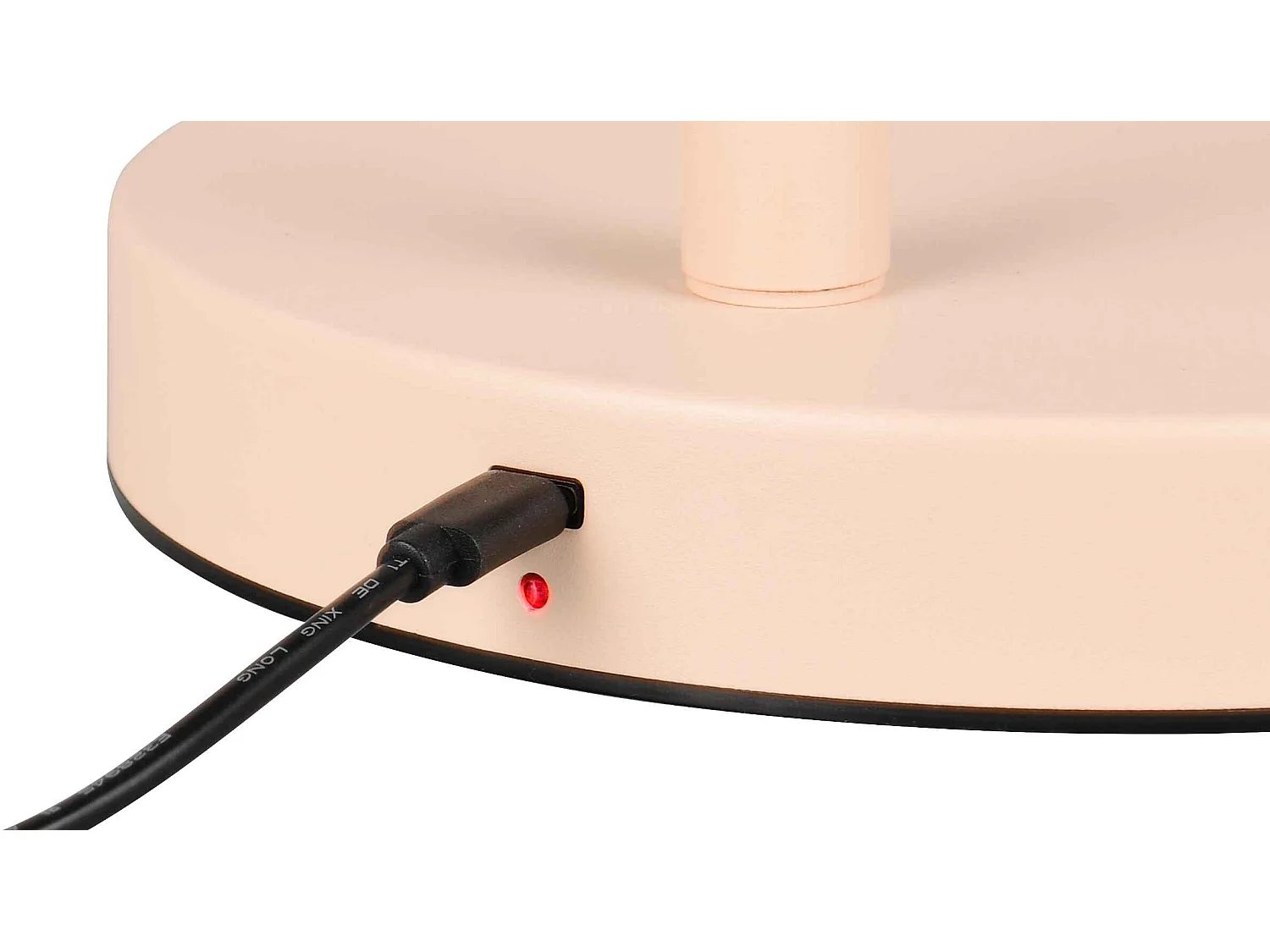 Piantana LED ricaricabile, metallo, sabbia, H 125 cm, Blake