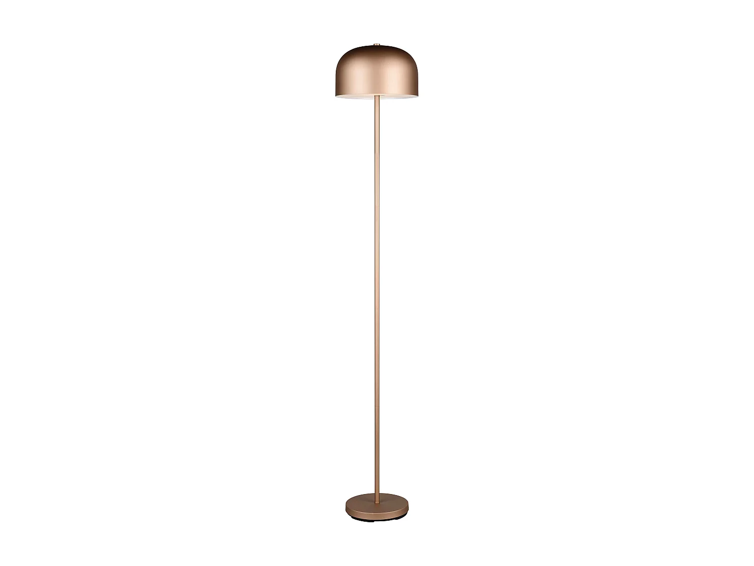 Piantana LED ricaricabile, metallo, caffè, H 147 cm, Jeff