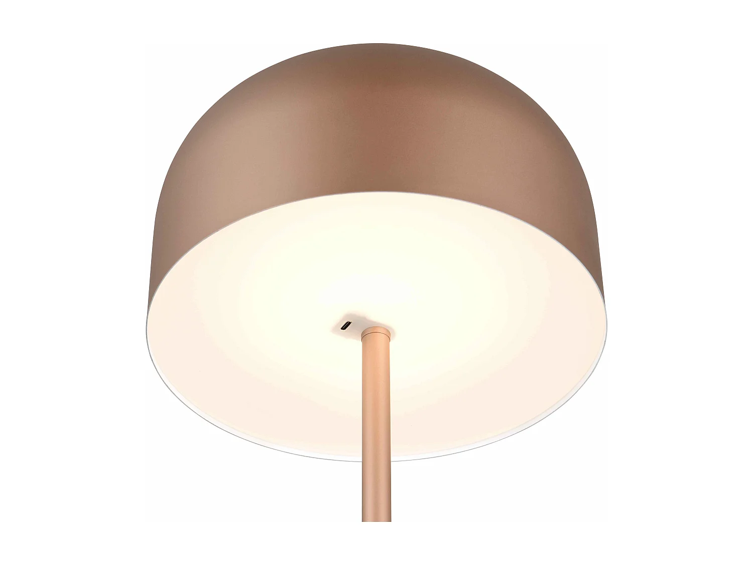 Piantana LED ricaricabile, metallo, caffè, H 147 cm, Jeff