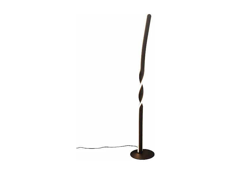 Piantana LED, metallo, nero, H 110 cm, Ginko